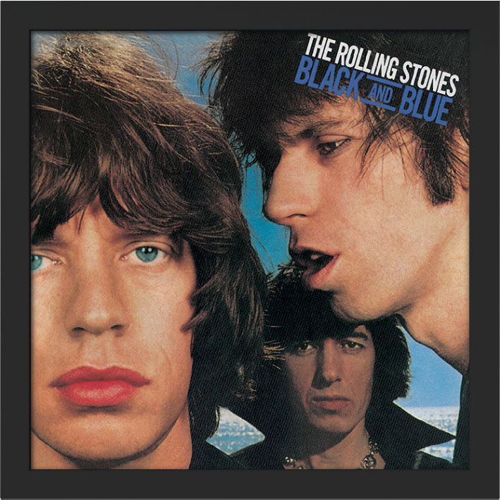 The Rolling Stones (Black and Blue) Album Cover Framed Print