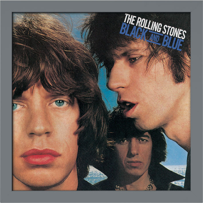 The Rolling Stones (Black and Blue) Album Cover Framed Print