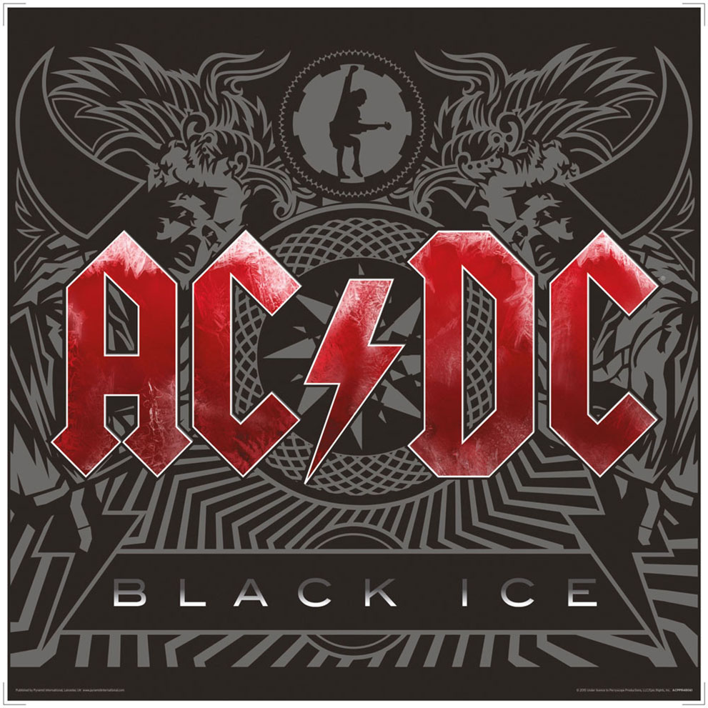 AC/DC (Black Ice) Album Cover Framed Print