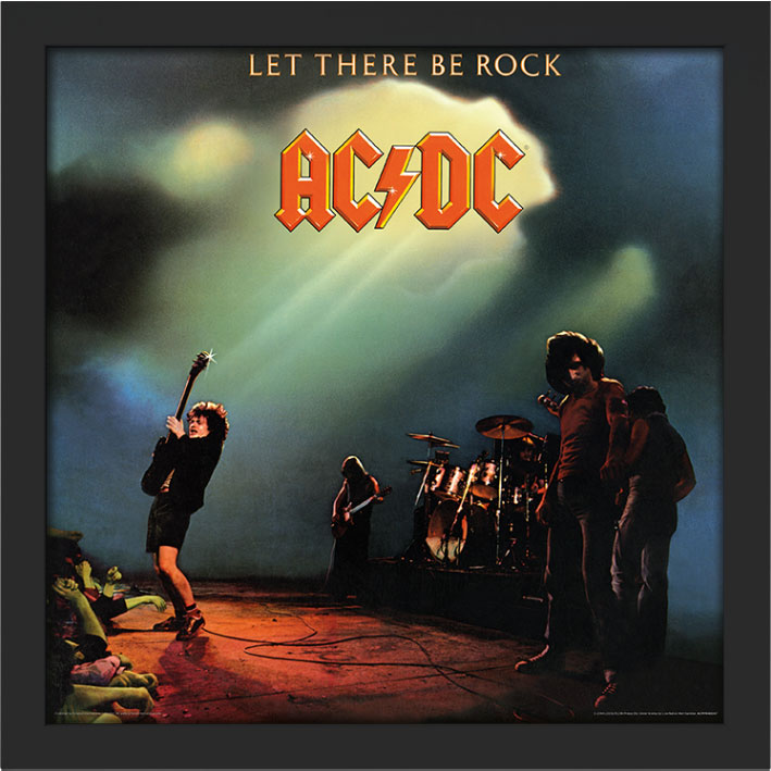 AC/DC (Let There Be Rock) Album Cover Framed Print