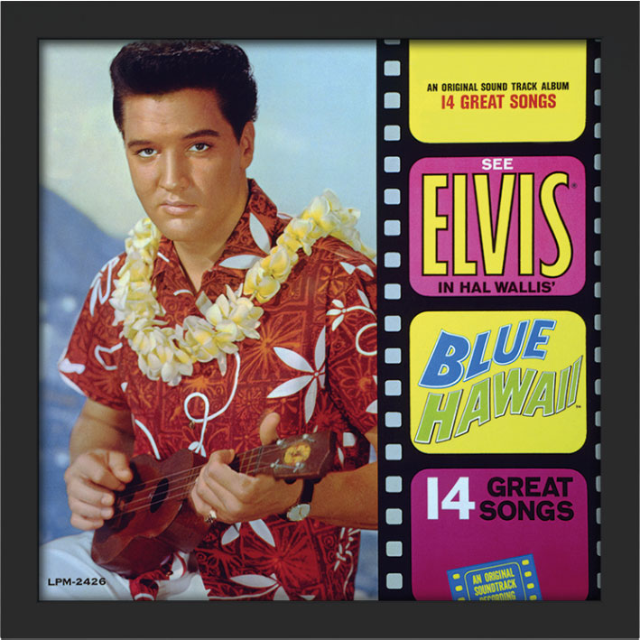 Elvis Presley (Blue Hawaii) Album Cover Framed Print