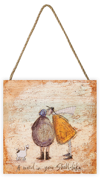 Sam Toft (A word in your Shell like) Wooden Block