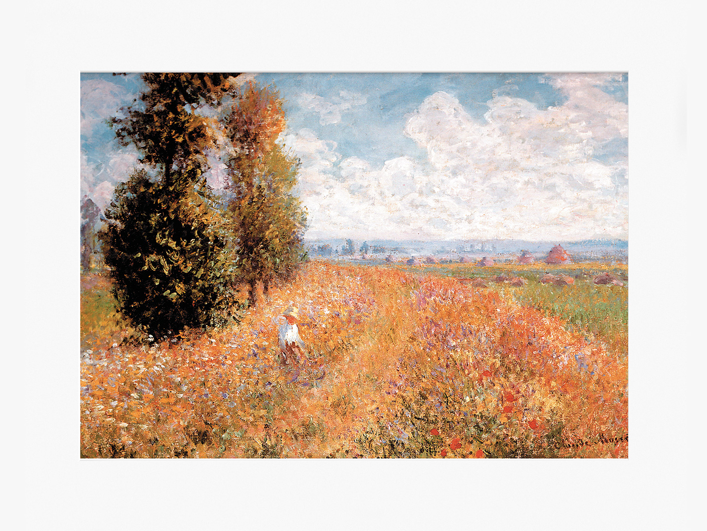 Claude Monet (Paysage Pres de Giverny) Mounted Prints
