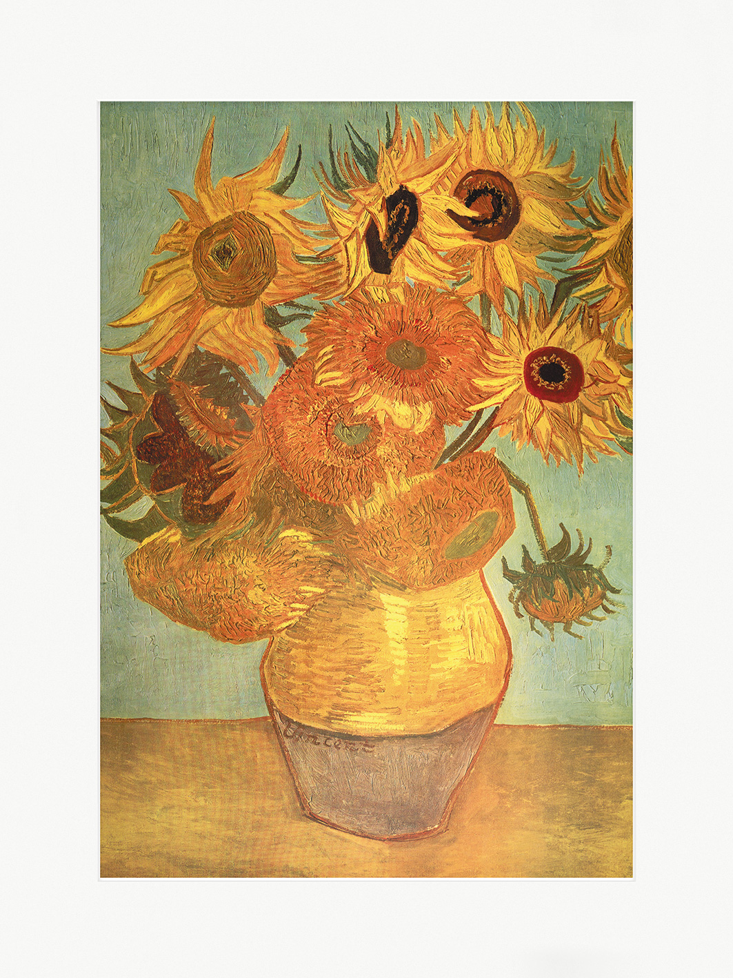 Vincent van Gogh (Sunflowers) Mounted Prints