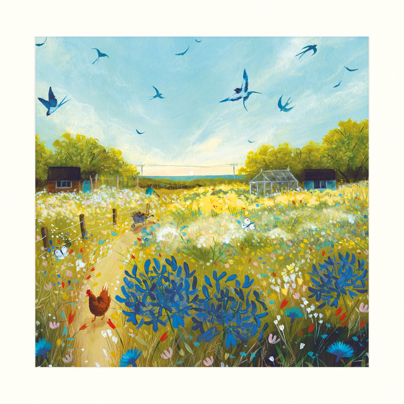 Julia Crossland (Summer Meadow) Mounted Print