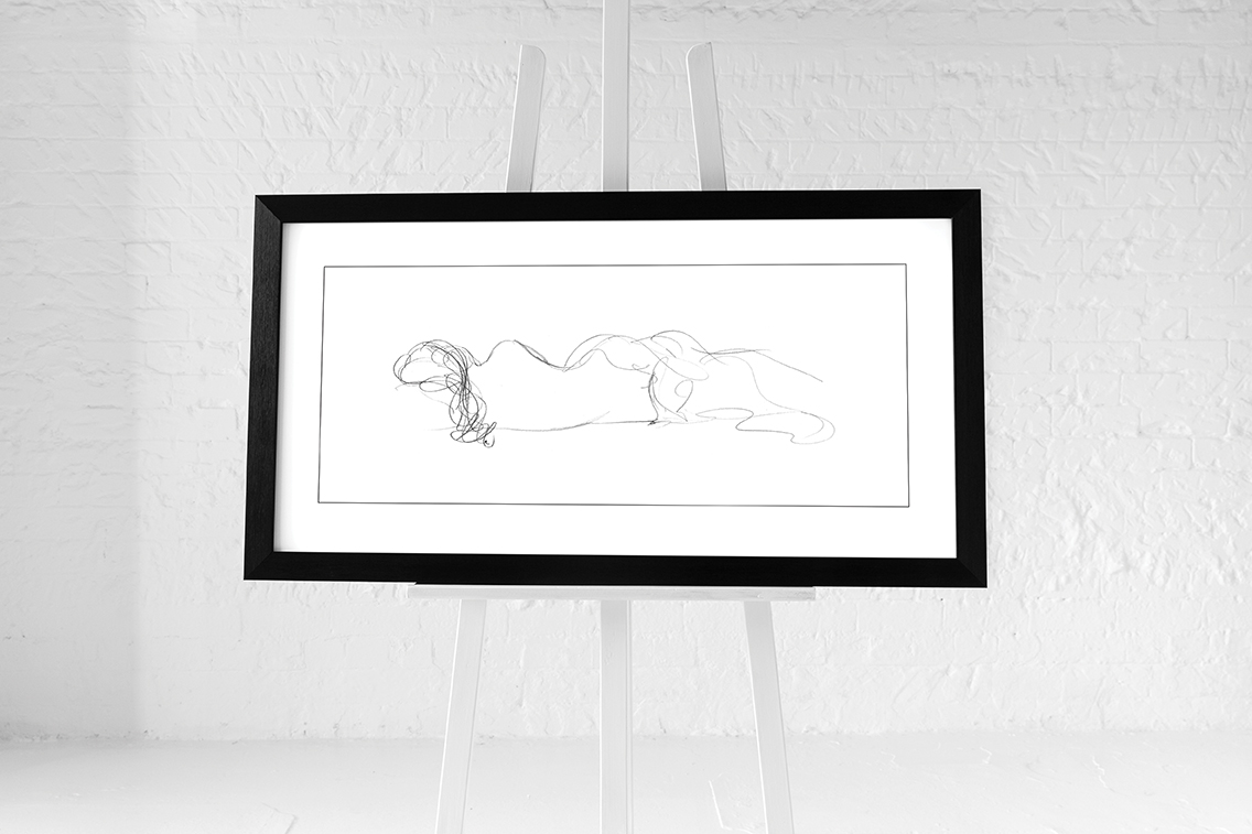 Louise Nisbet (Sleeping) Pre-Framed Art Print