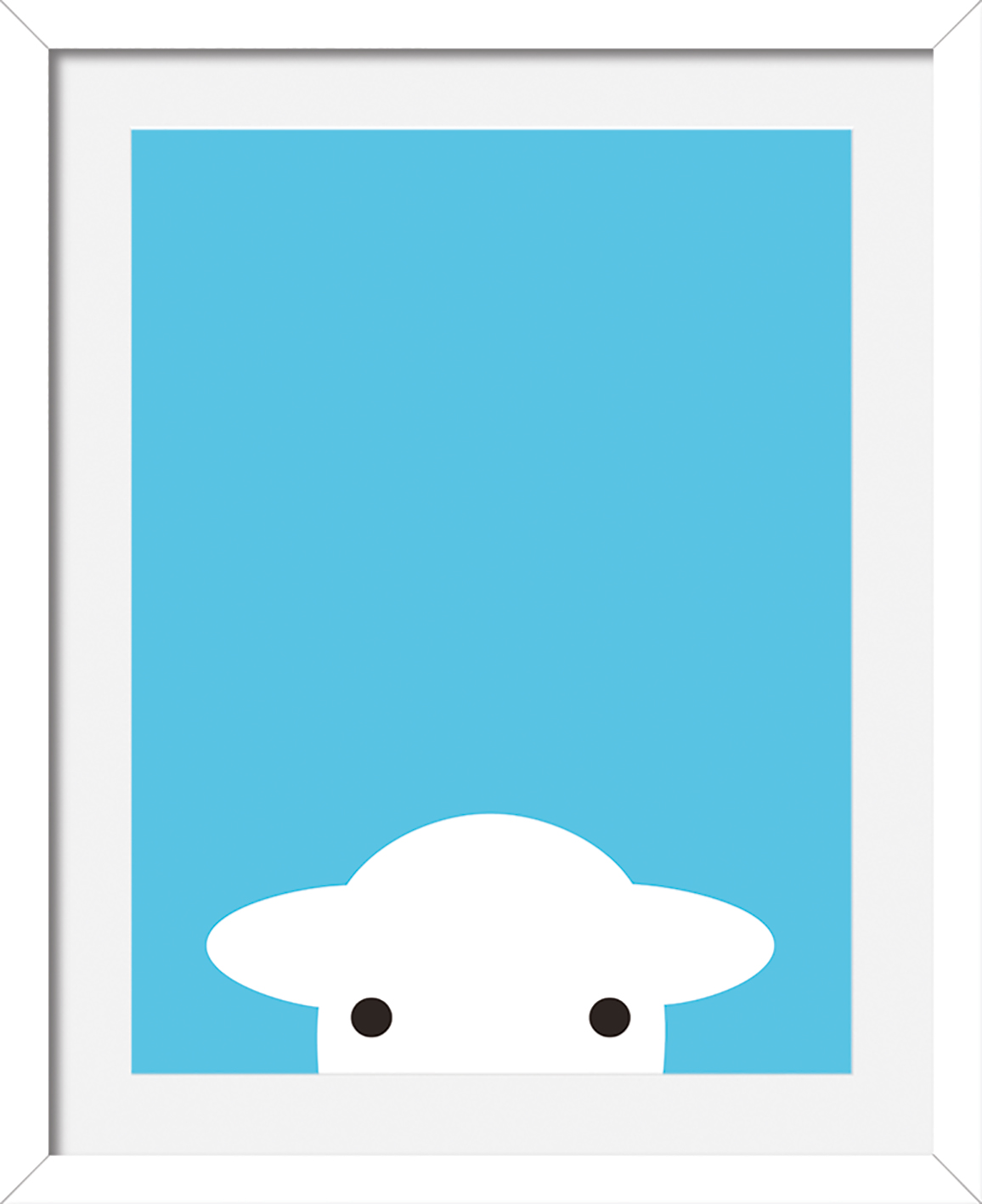 Herdy (Blue Peep) Pre-Framed Art Prints