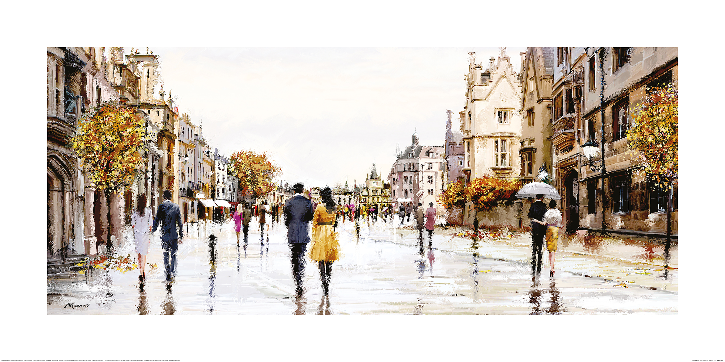 Richard Macneil (Street After Rain) Art Print