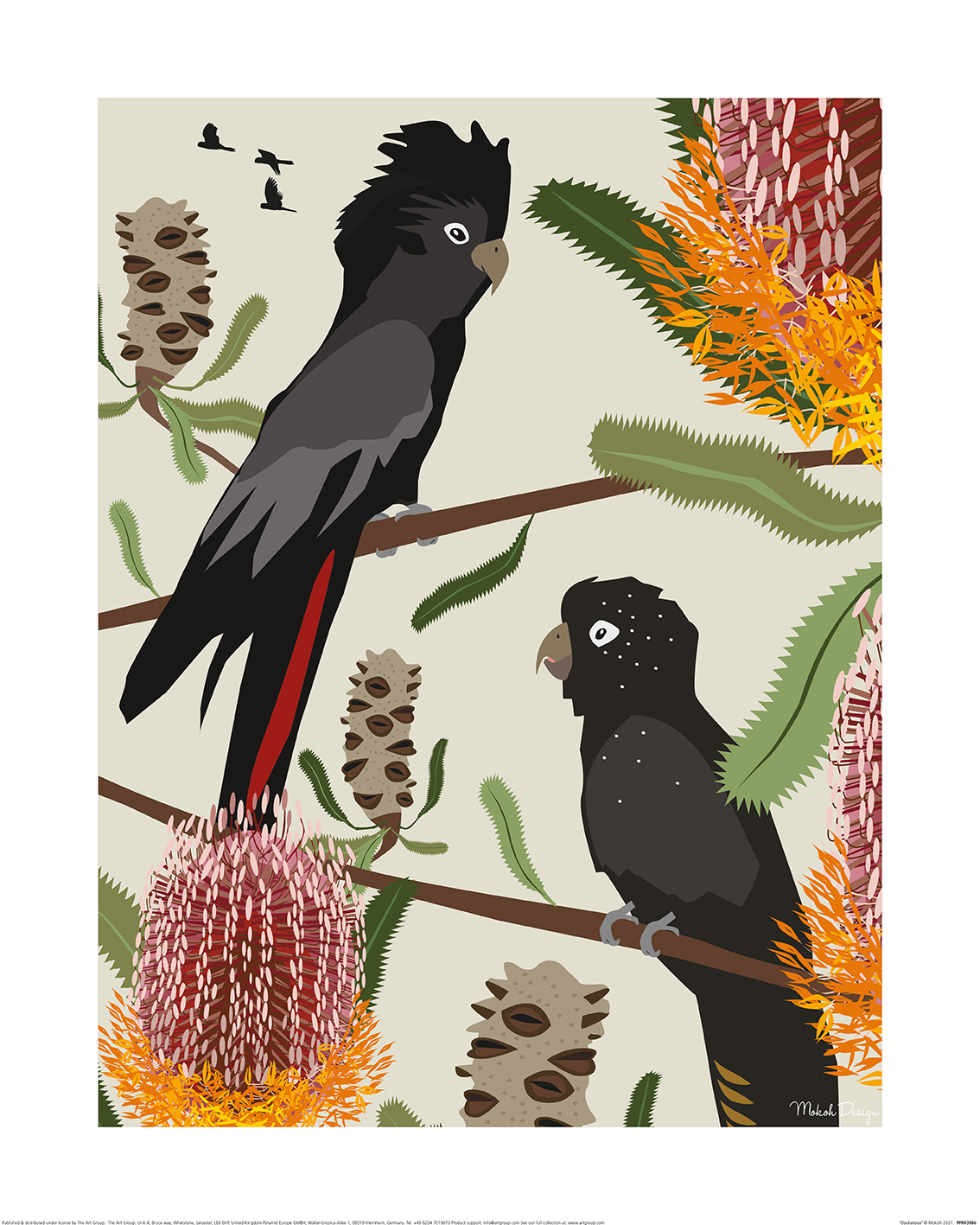 Mokoh (Cockatoos) Art Print