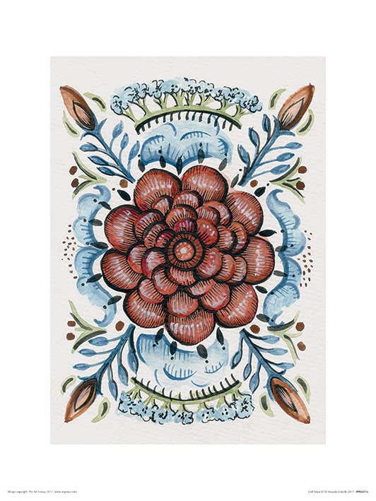 Amanda Colville (Folk Floral IV) Art Prints