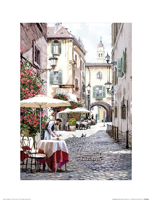 Richard Macneil (Cobbled Street) Art Prints