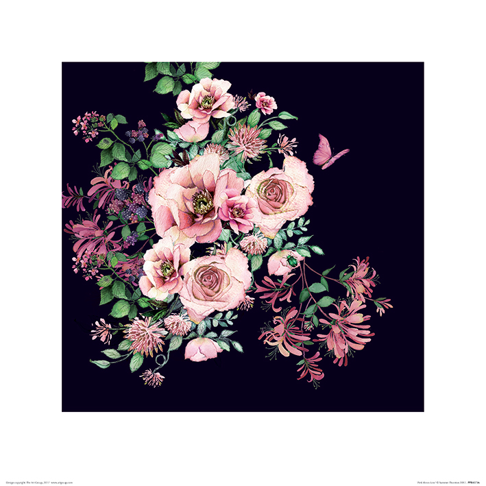 Summer Thornton (Pink Roses Luxe) Art Print