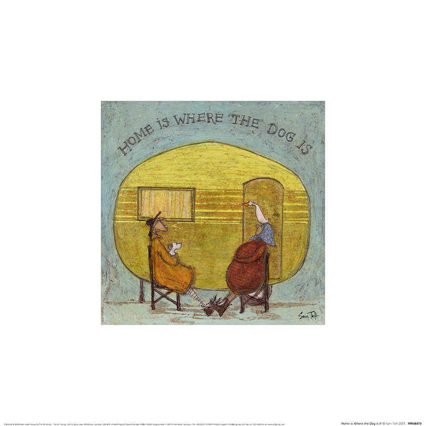 Sam Toft (Home is Where the Dog Is) Art Print