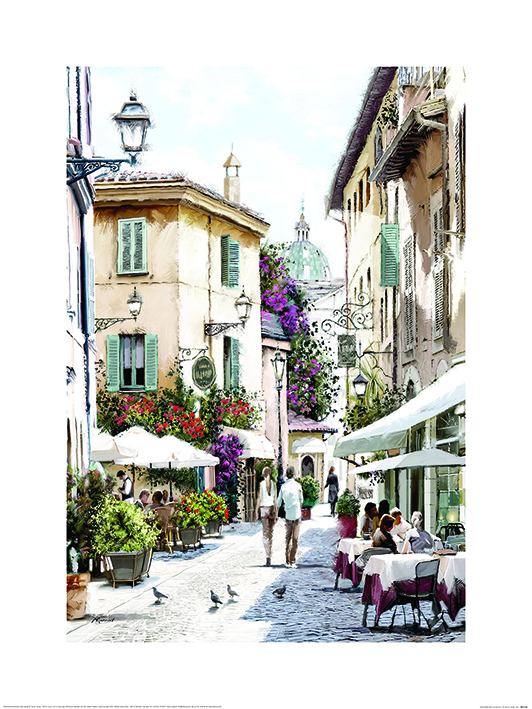 Richard Macneil (Café Stroll) Art Print