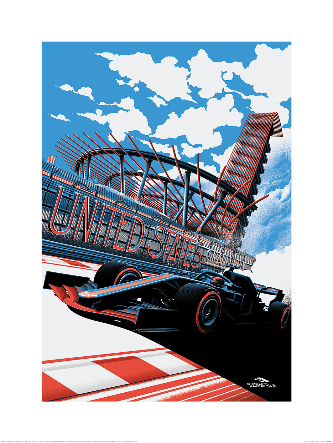 Zoom F1 (US Grand Prix) Art Print