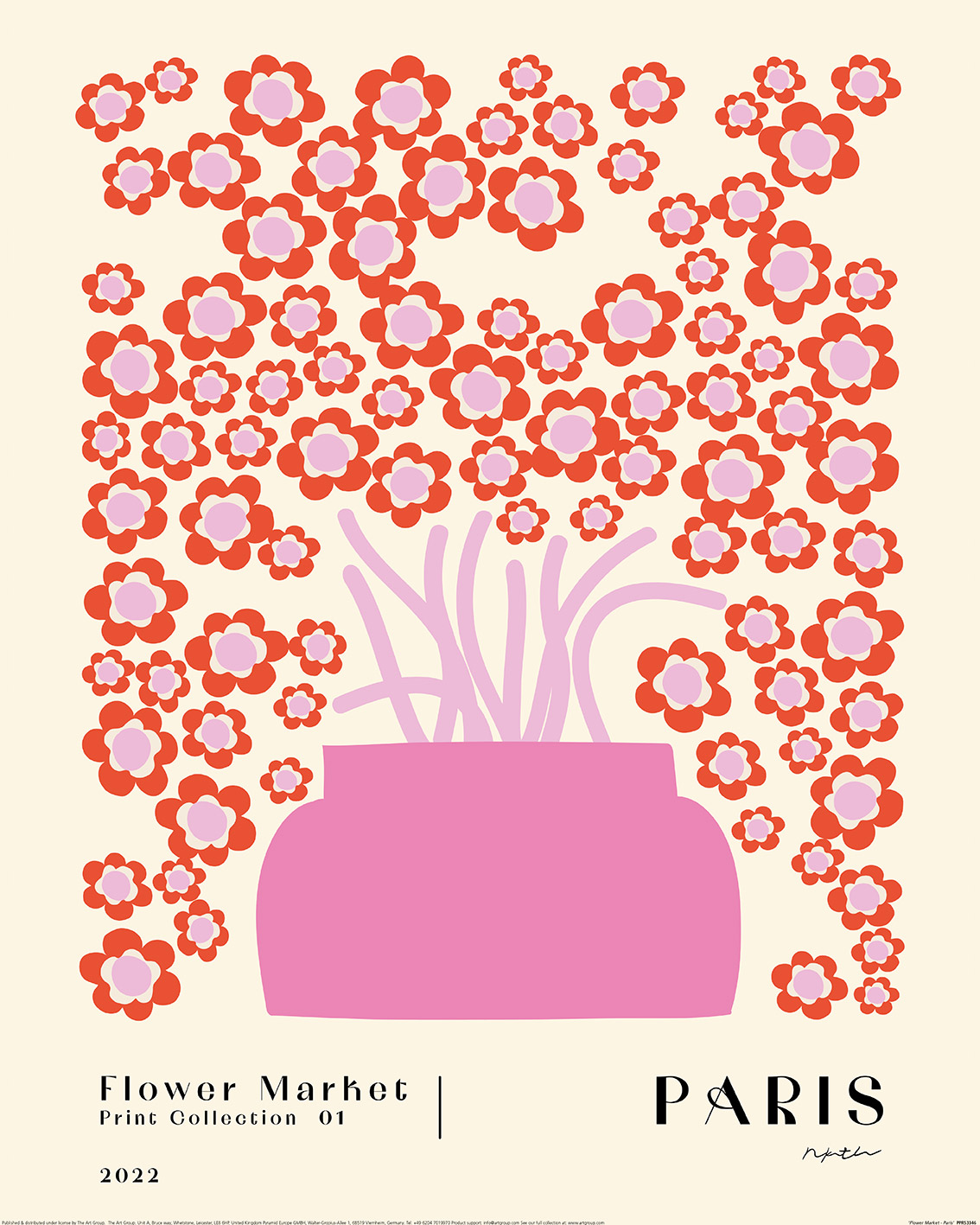 NKTN (Flower Market - Paris) Art Prints