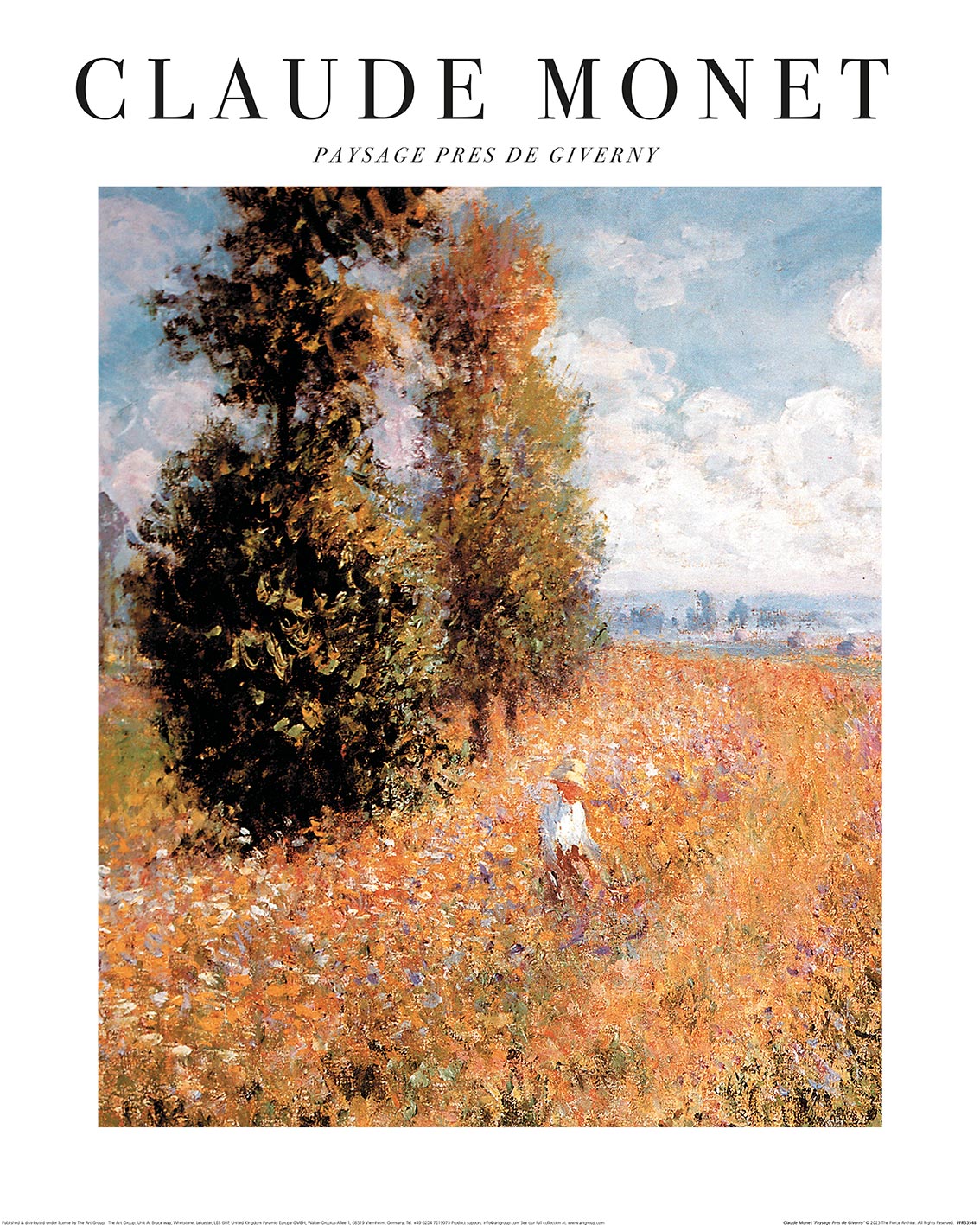 Claude Monet (Paysage Pres de Giverny) Art Print