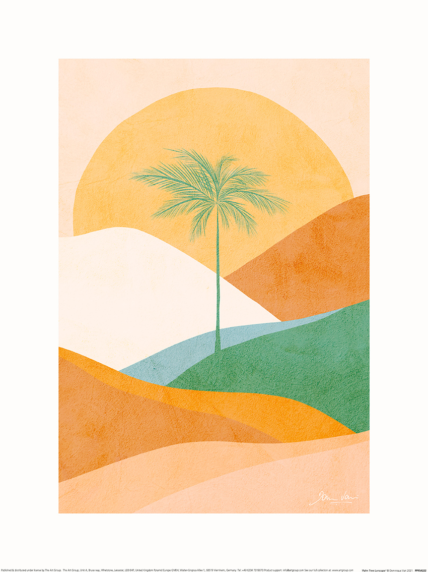 Dominique Vari (Palm Tree Landscape) Art Print