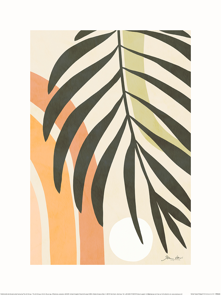 Veri Peri Mini Palm Leaf on Blush Bath Mat by Dominique Vari Art