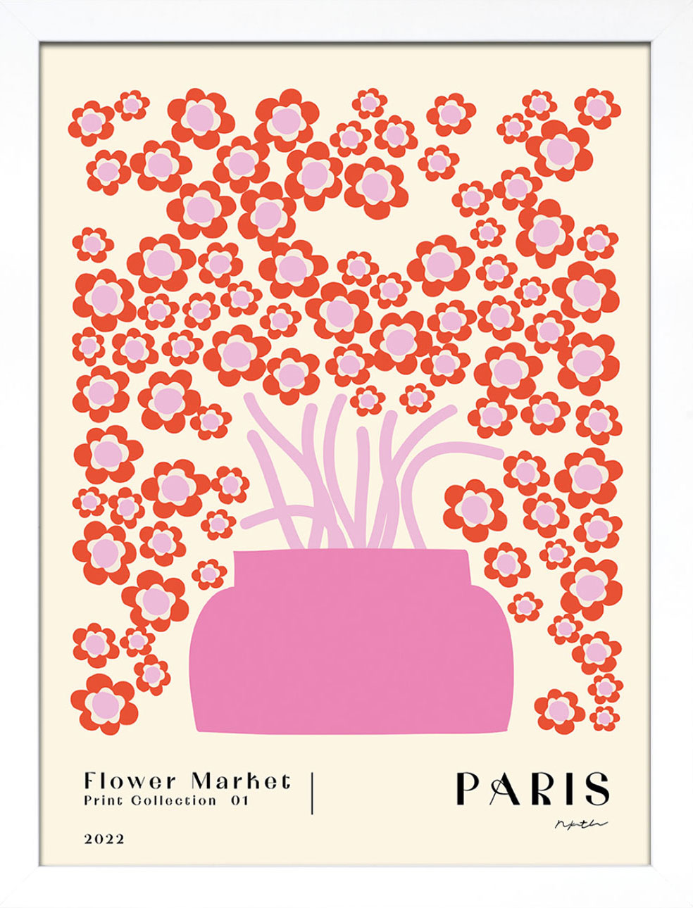 NKTN (Flower Market - Paris) Art Prints