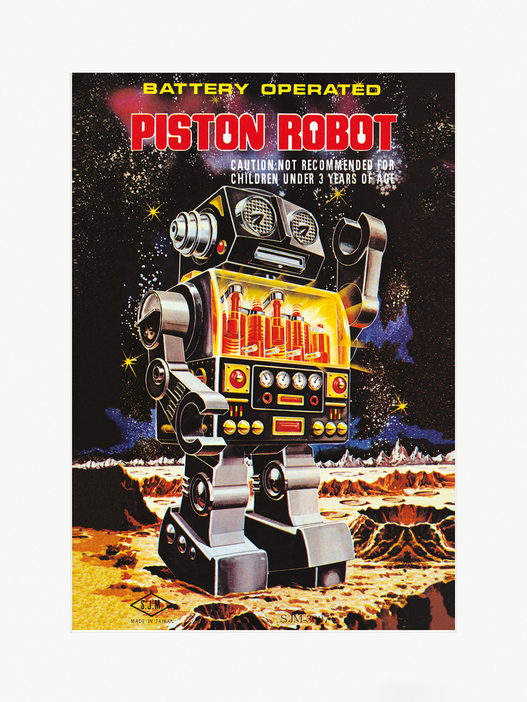 Battery Operated Piston Robot Art Prints