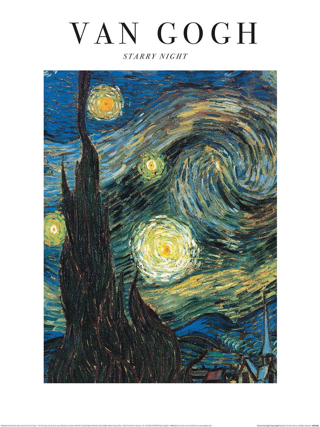 Vincent Van Gogh (Starry Night) Art Print