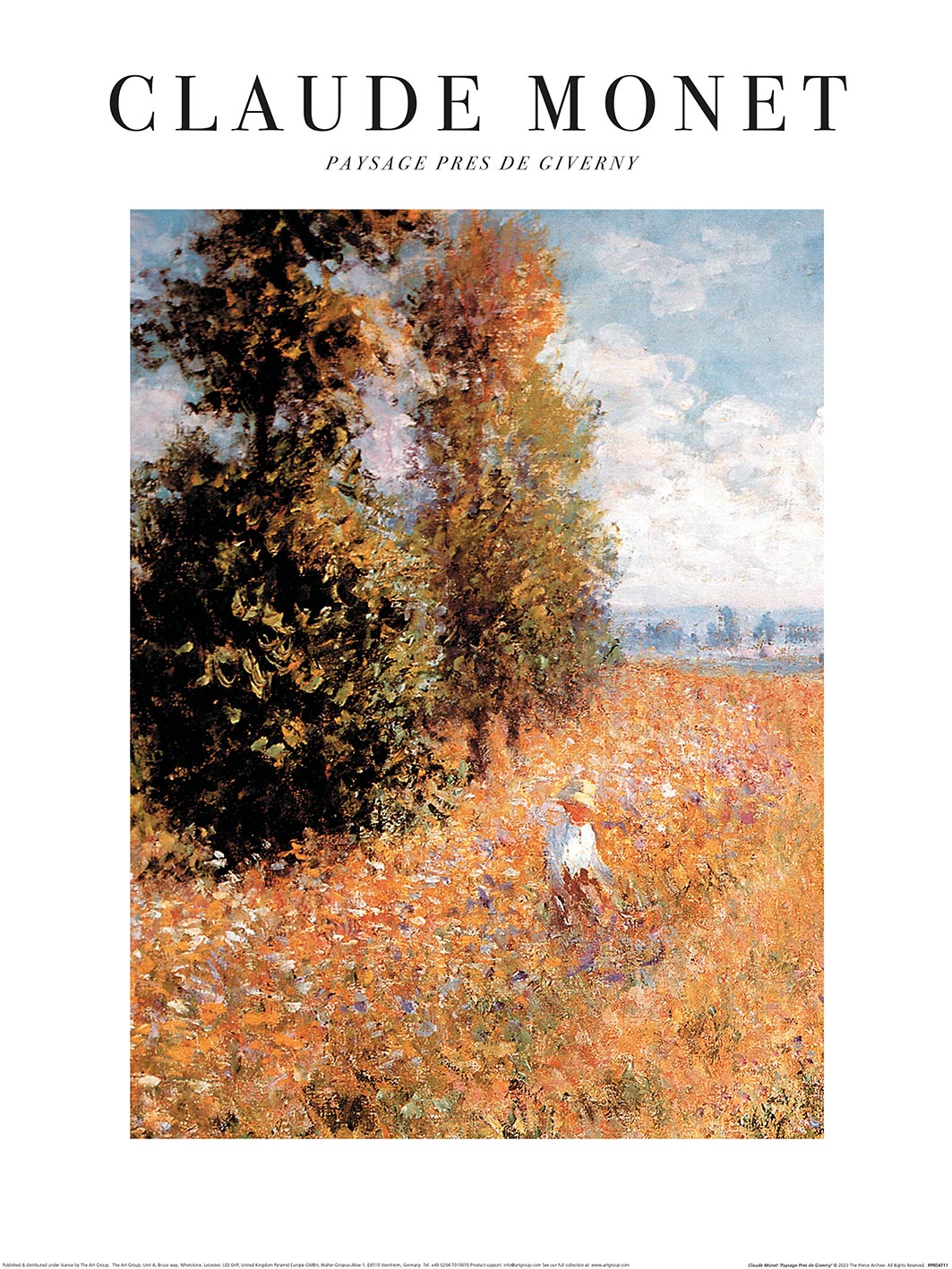Claude Monet (Paysage Pres de Giverny) Art Prints