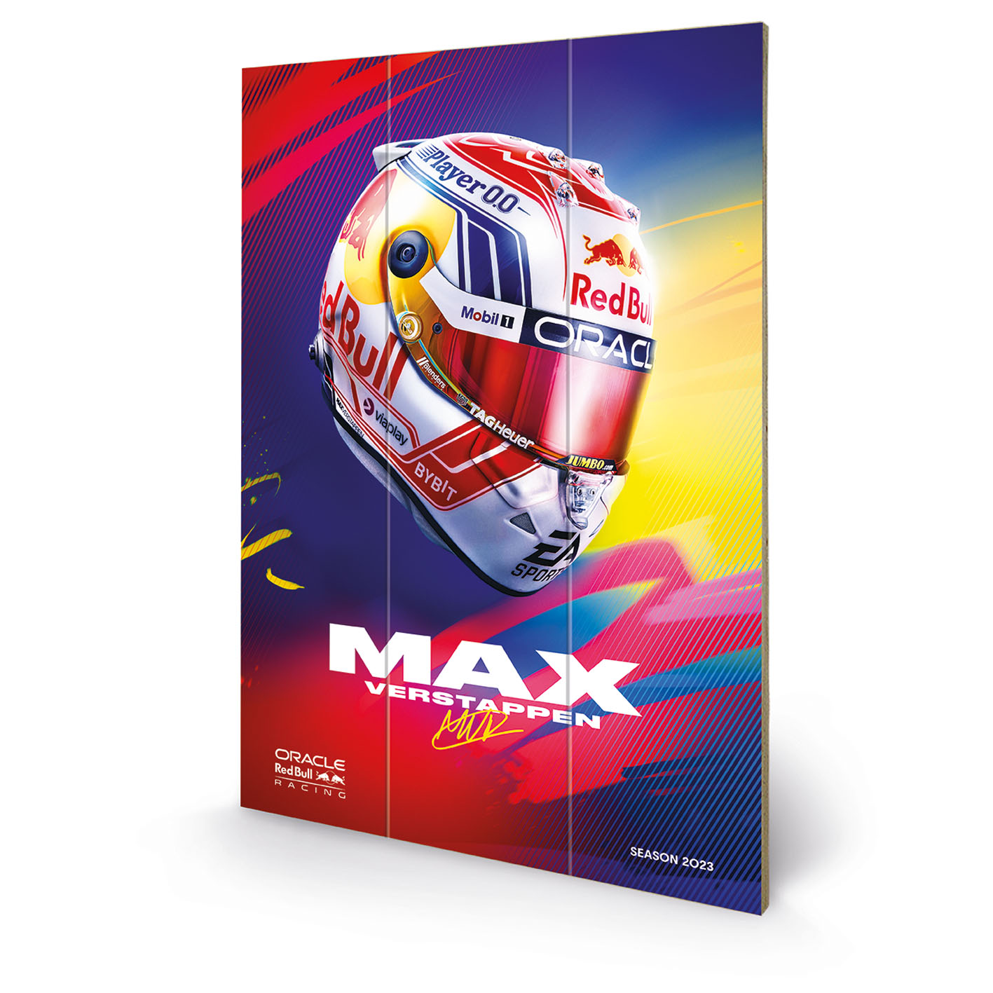 Max Verstappen (Helmet 2023) Wood Print