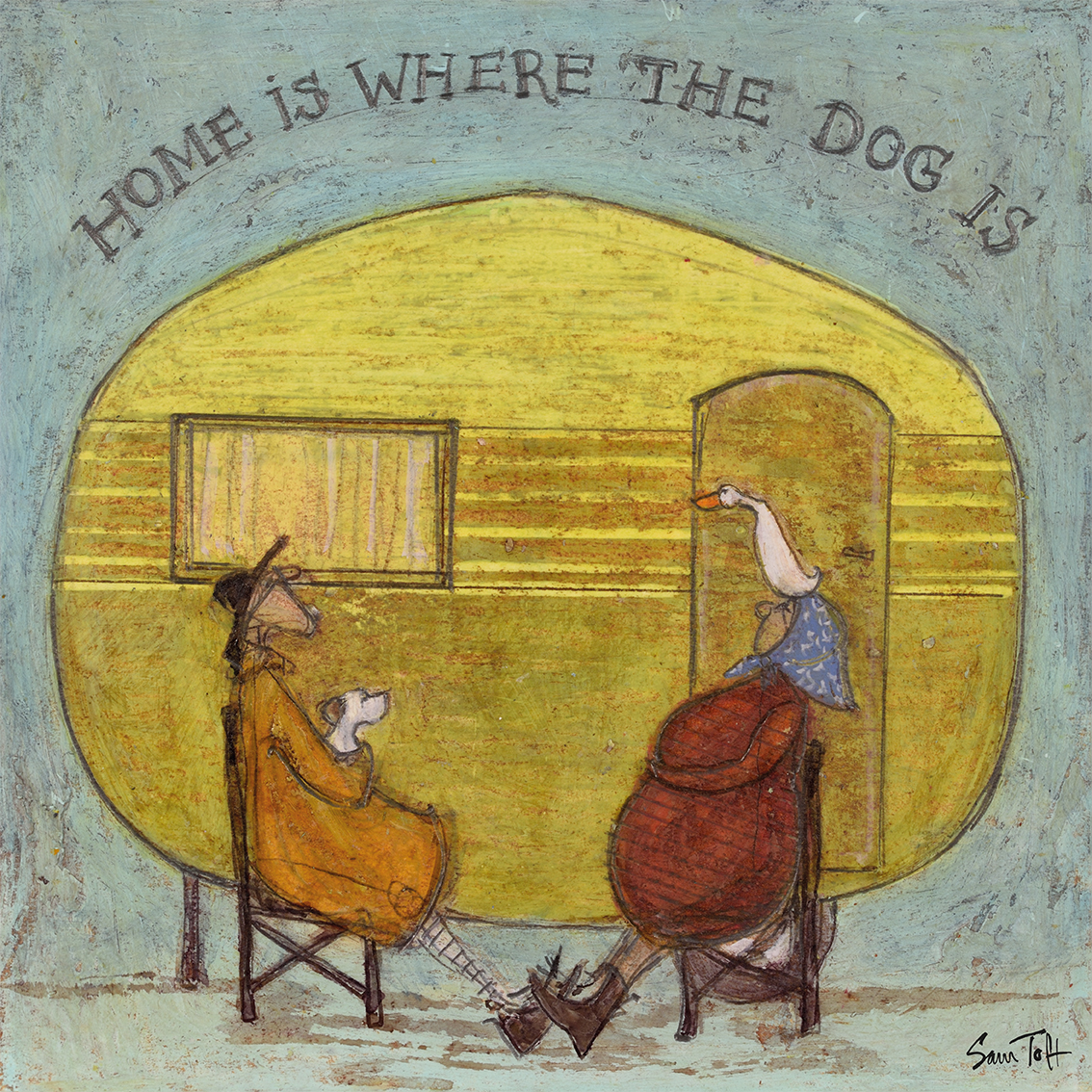 Sam Toft (Home is Where the Dog Is) Canvas Prints