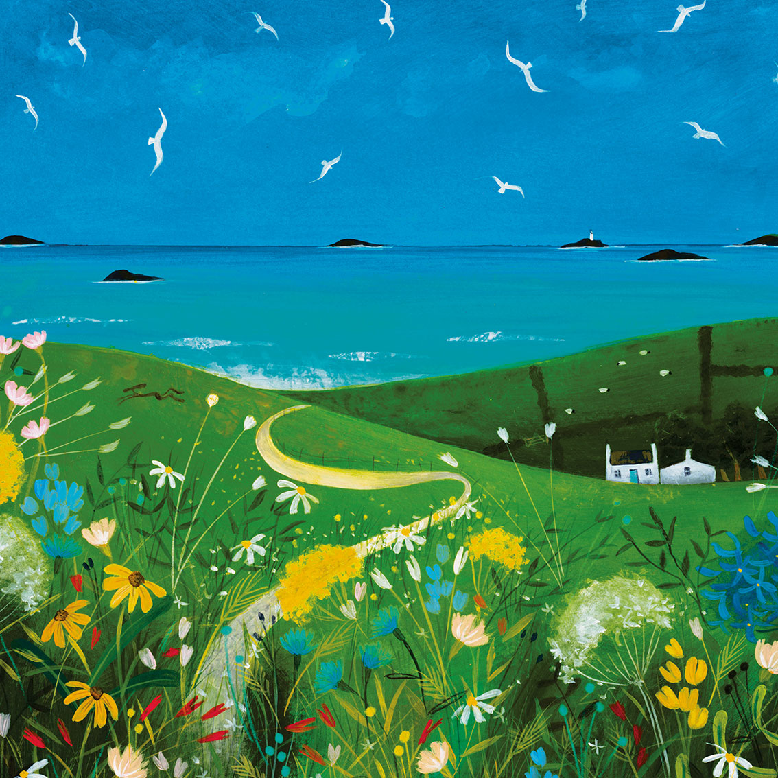 Julia Crossland (Summer Cottage) Canvas Prints
