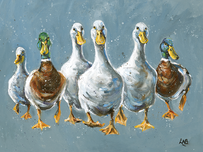 Louise Brown (Reservoir Ducks) Canvas Print