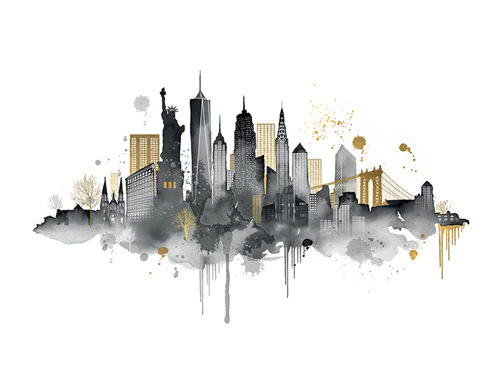 Summer Thornton (New York Skyline) Canvas Prints