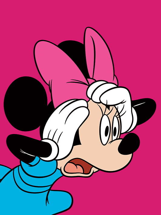 Minnie Mouse (Shocked) Canvas Prints