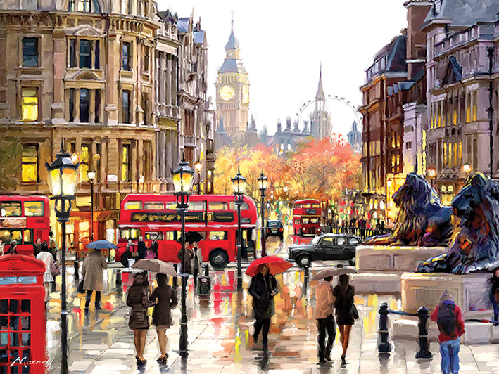 Richard Macneil (London Landscape) Canvas Prints