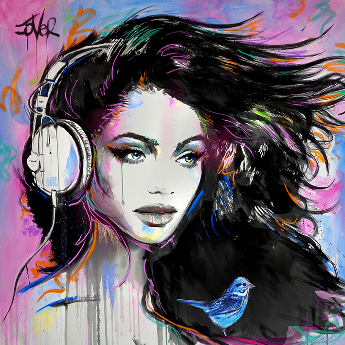 Loui Jover (Song Lines) Canvas Prints